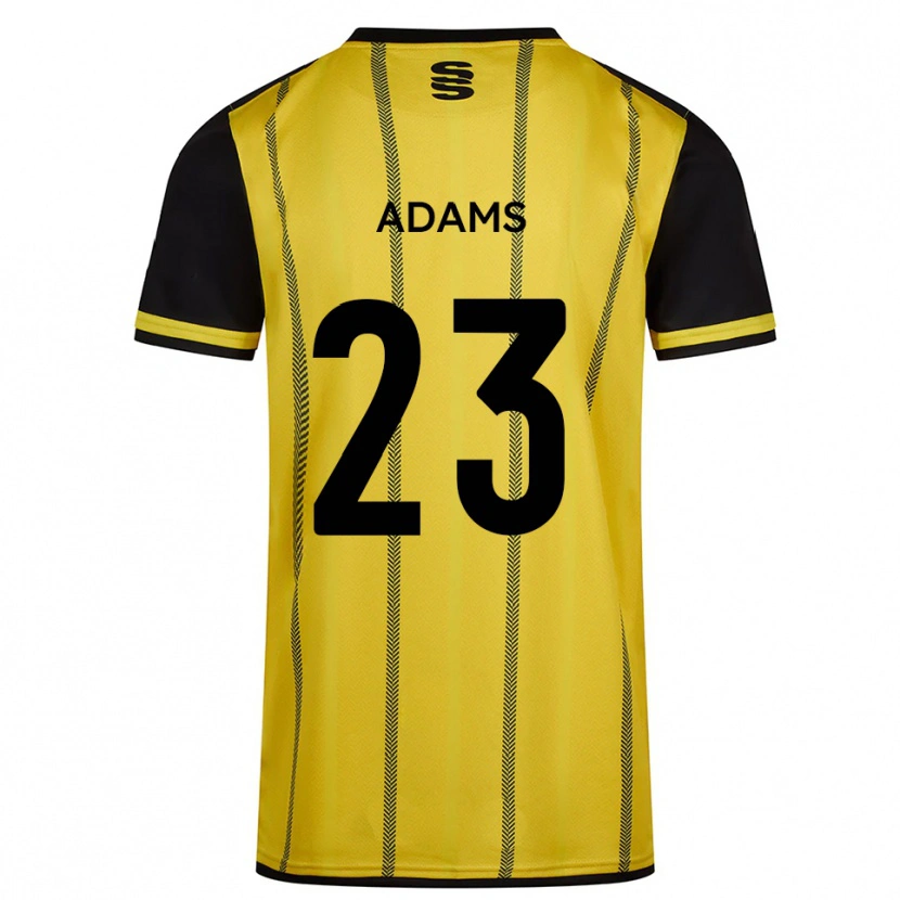 Danxen Pánské Ellie Adams #23 Žlutá Černá Daleko Hráčské Dresy 2025/26 Dres