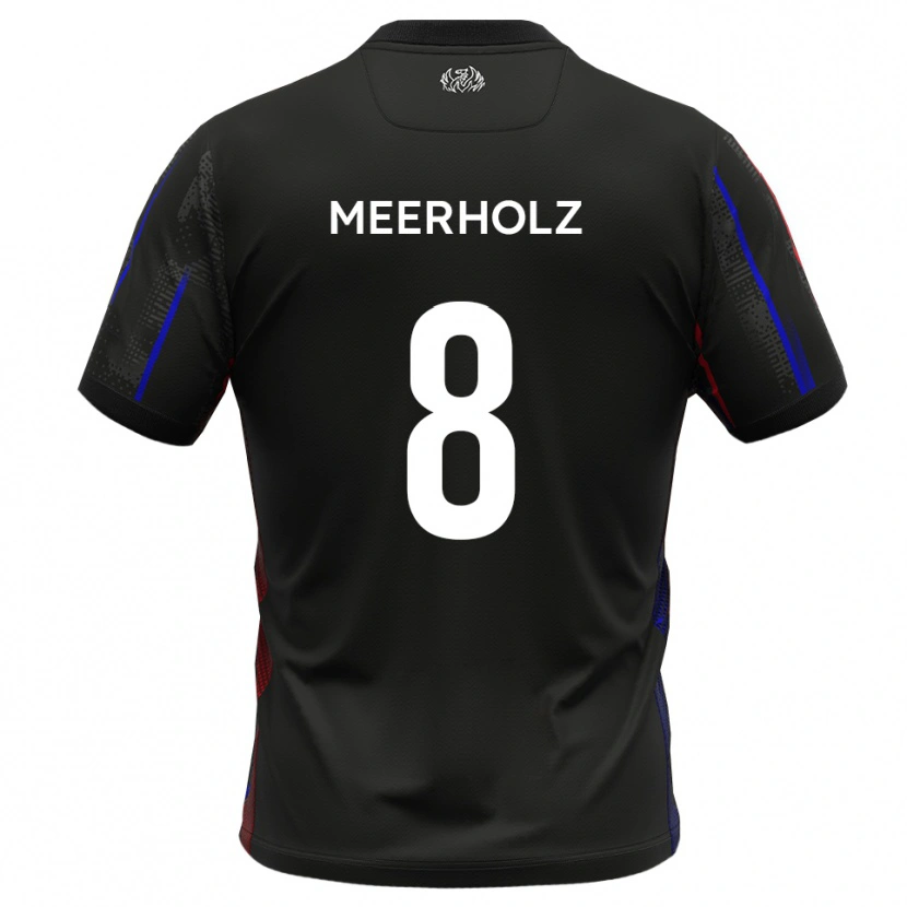 Danxen Pánské Jed Meerholz #8 Černá Červená Daleko Hráčské Dresy 2025/26 Dres