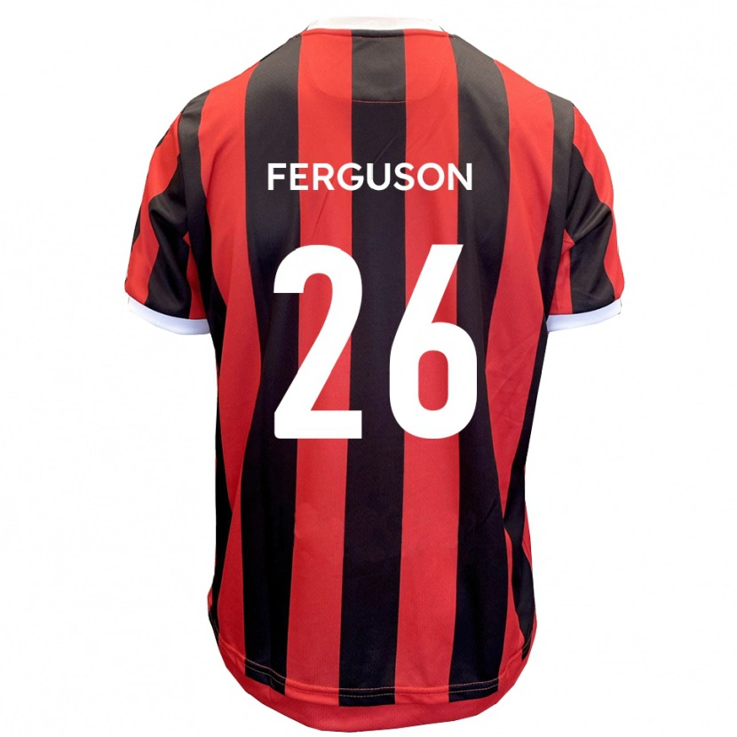 Danxen Pánské Kyle Ferguson #26 Červená Černá Daleko Hráčské Dresy 2025/26 Dres