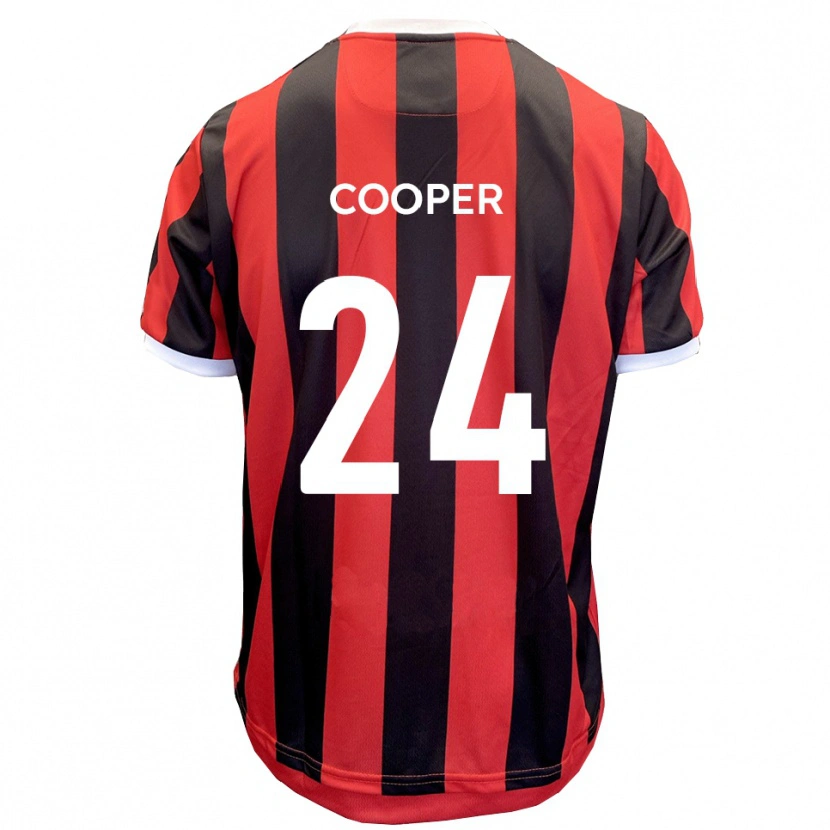 Danxen Pánské Charlie Cooper #24 Červená Černá Daleko Hráčské Dresy 2025/26 Dres
