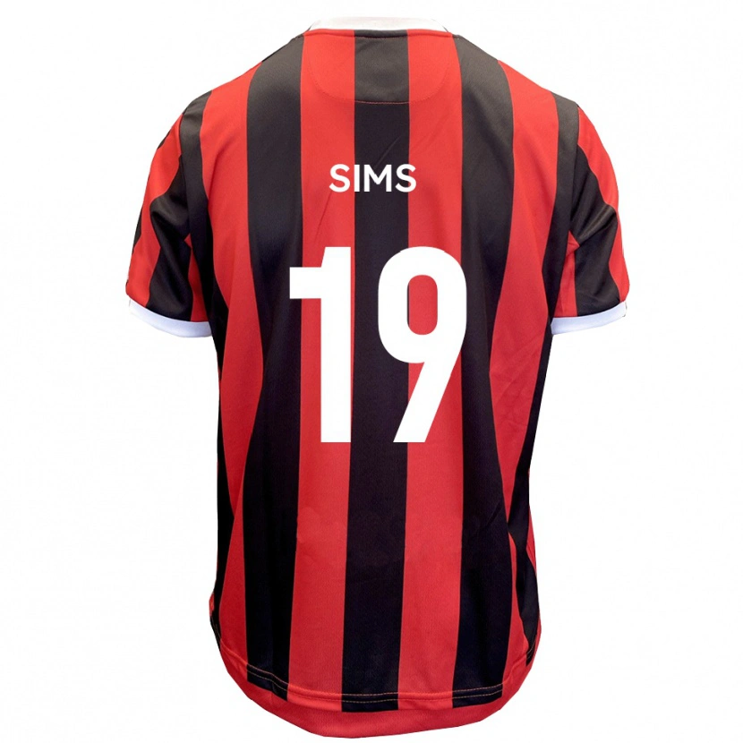Danxen Pánské Josh Sims #19 Červená Černá Daleko Hráčské Dresy 2025/26 Dres