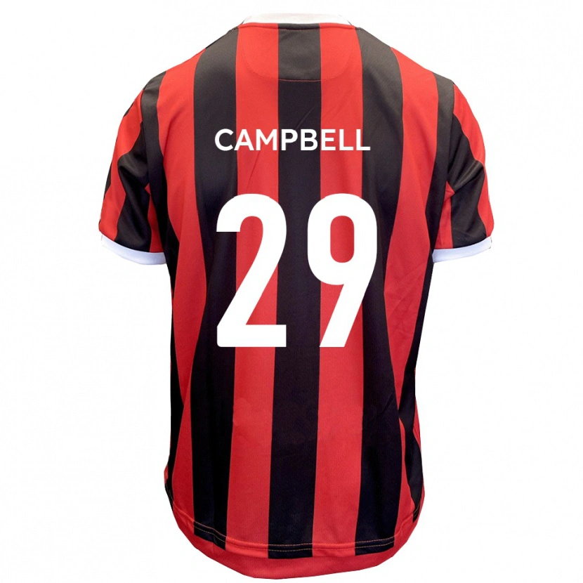 Danxen Pánské Tahvon Campbell #29 Červená Černá Daleko Hráčské Dresy 2025/26 Dres