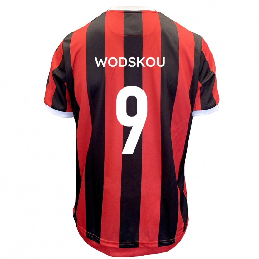 Danxen Pánské Ben Wodskou #9 Červená Černá Daleko Hráčské Dresy 2025/26 Dres