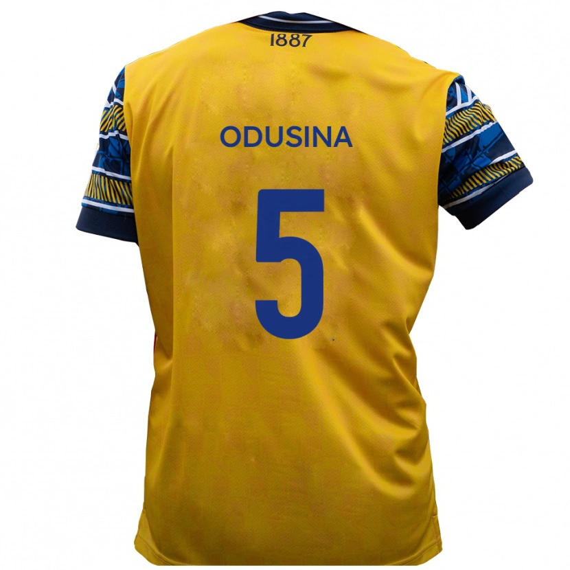 Danxen Pánské Timi Odusina #5 Žlutá Černá Daleko Hráčské Dresy 2025/26 Dres