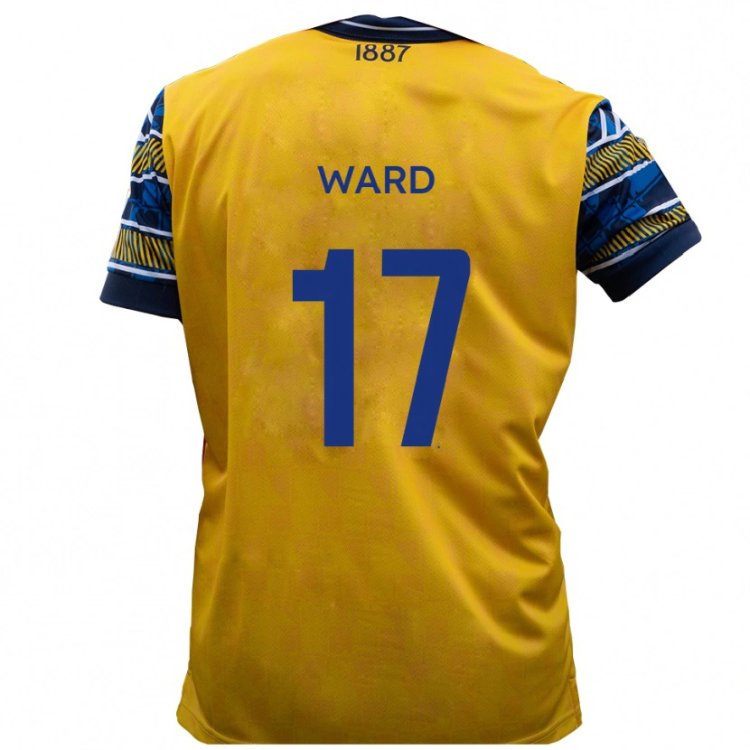 Danxen Pánské Matt Ward #17 Žlutá Černá Daleko Hráčské Dresy 2025/26 Dres