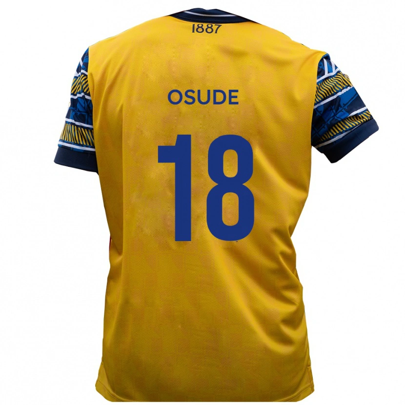 Danxen Pánské Joshua Osude #18 Žlutá Černá Daleko Hráčské Dresy 2025/26 Dres