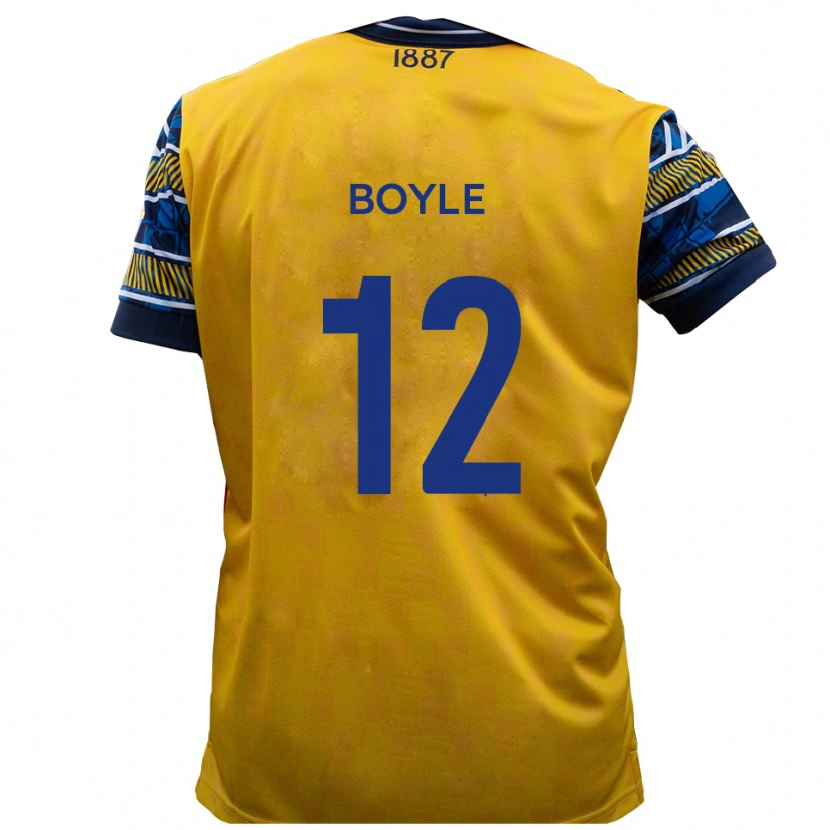 Danxen Pánské Louie Boyle #12 Žlutá Černá Daleko Hráčské Dresy 2025/26 Dres