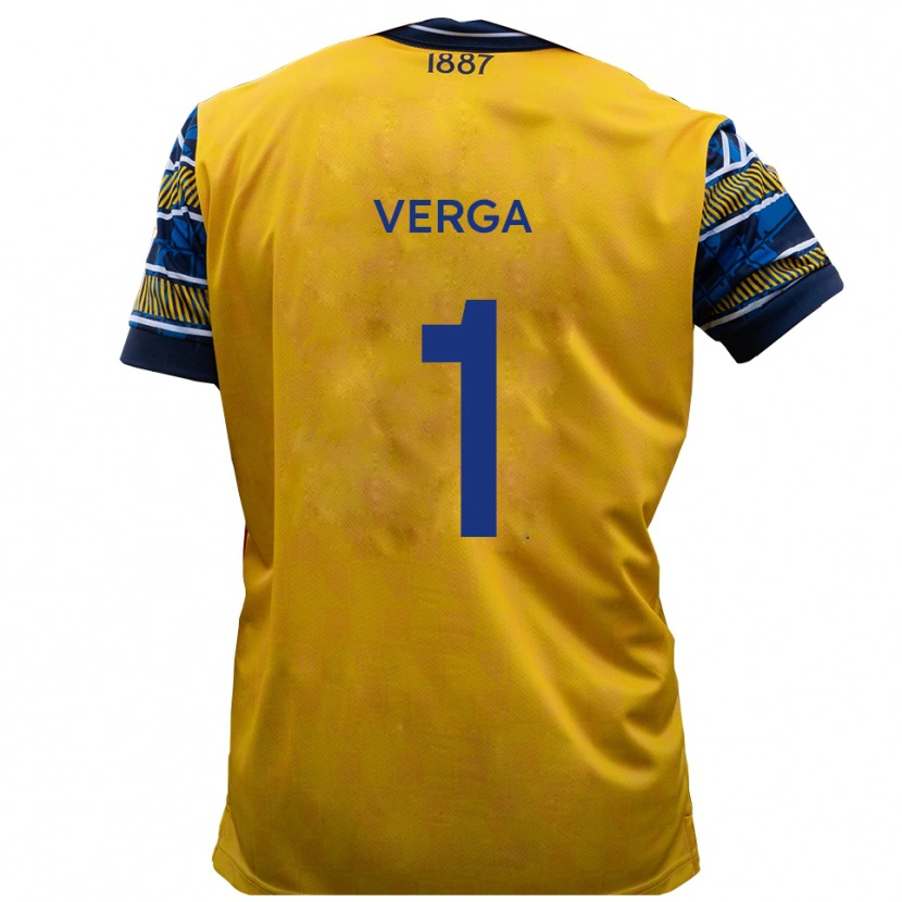 Danxen Pánské Mikey Verga #1 Žlutá Černá Daleko Hráčské Dresy 2025/26 Dres