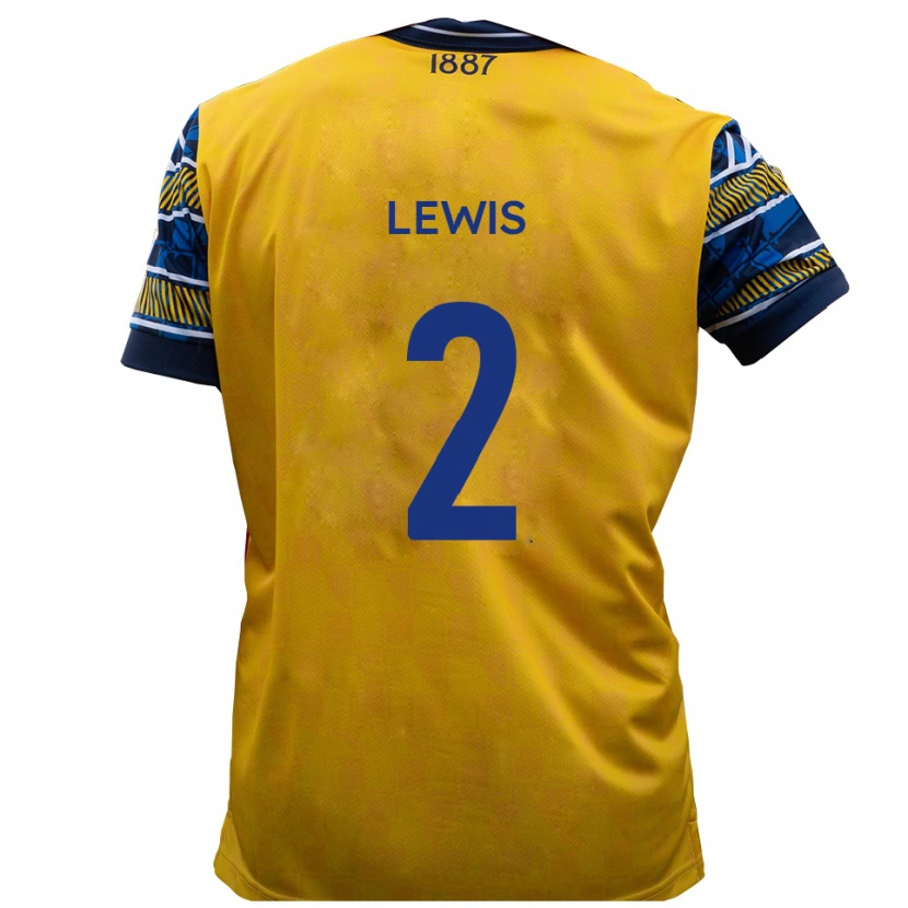 Danxen Pánské Jack Lewis #2 Žlutá Černá Daleko Hráčské Dresy 2025/26 Dres