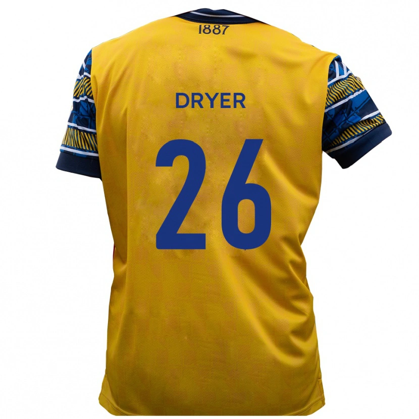 Danxen Pánské Tom Dryer #26 Žlutá Černá Daleko Hráčské Dresy 2025/26 Dres