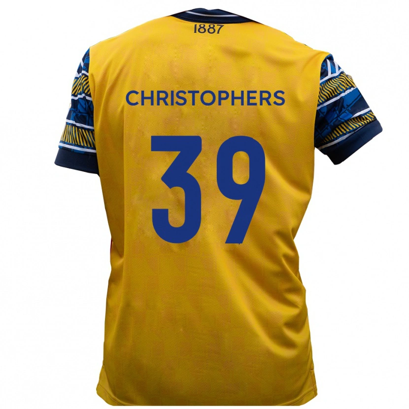 Danxen Pánské Leo Christophers #39 Žlutá Černá Daleko Hráčské Dresy 2025/26 Dres