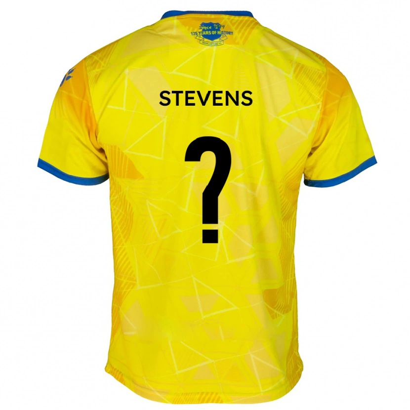 Danxen Pánské James Stevens #0 Žlutá Modrá Daleko Hráčské Dresy 2025/26 Dres