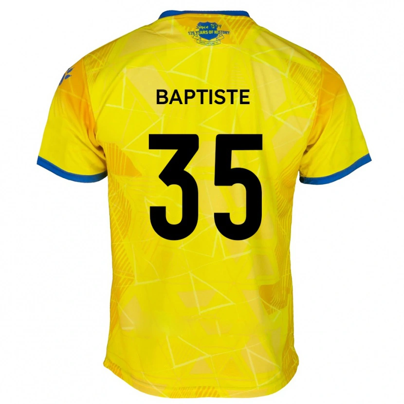 Danxen Pánské Dante Baptiste #35 Žlutá Modrá Daleko Hráčské Dresy 2025/26 Dres