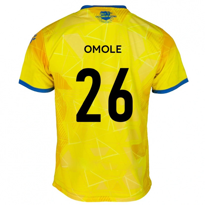 Danxen Pánské Tobi Omole #26 Žlutá Modrá Daleko Hráčské Dresy 2025/26 Dres