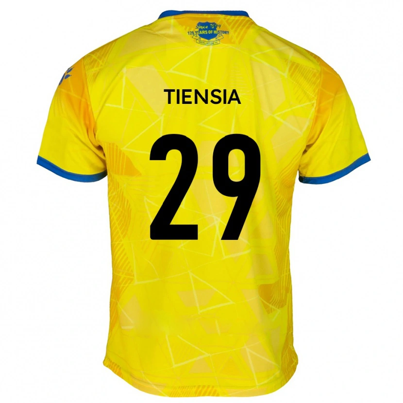 Danxen Pánské Junior Tiensia #29 Žlutá Modrá Daleko Hráčské Dresy 2025/26 Dres