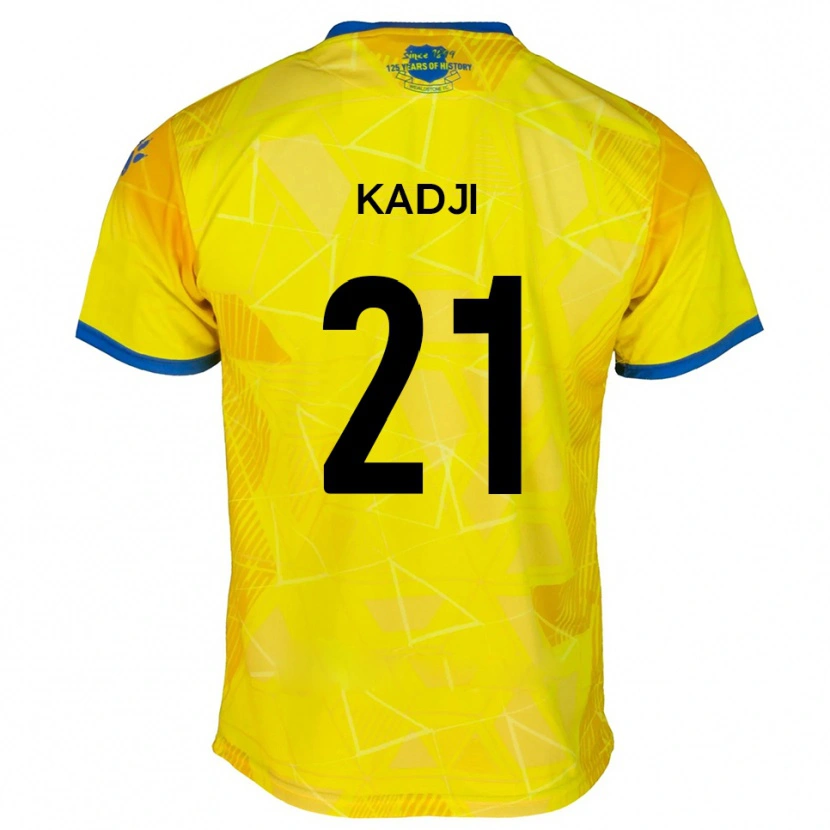 Danxen Pánské Dylan Kadji #21 Žlutá Modrá Daleko Hráčské Dresy 2025/26 Dres