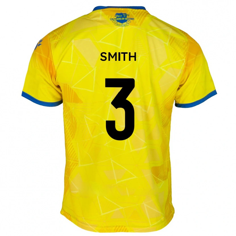 Danxen Pánské Kaleem Smith #3 Žlutá Modrá Daleko Hráčské Dresy 2025/26 Dres