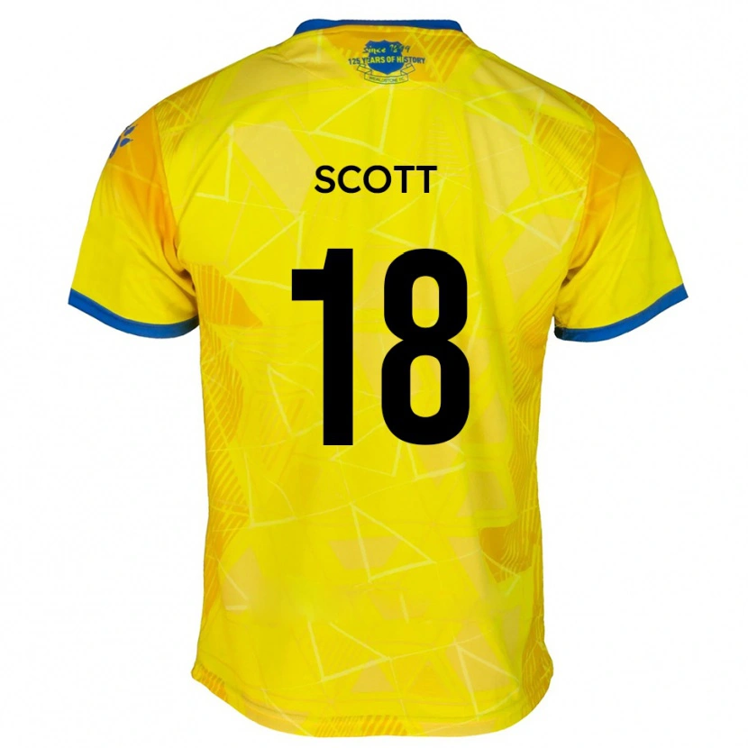 Danxen Pánské Christian Scott #18 Žlutá Modrá Daleko Hráčské Dresy 2025/26 Dres