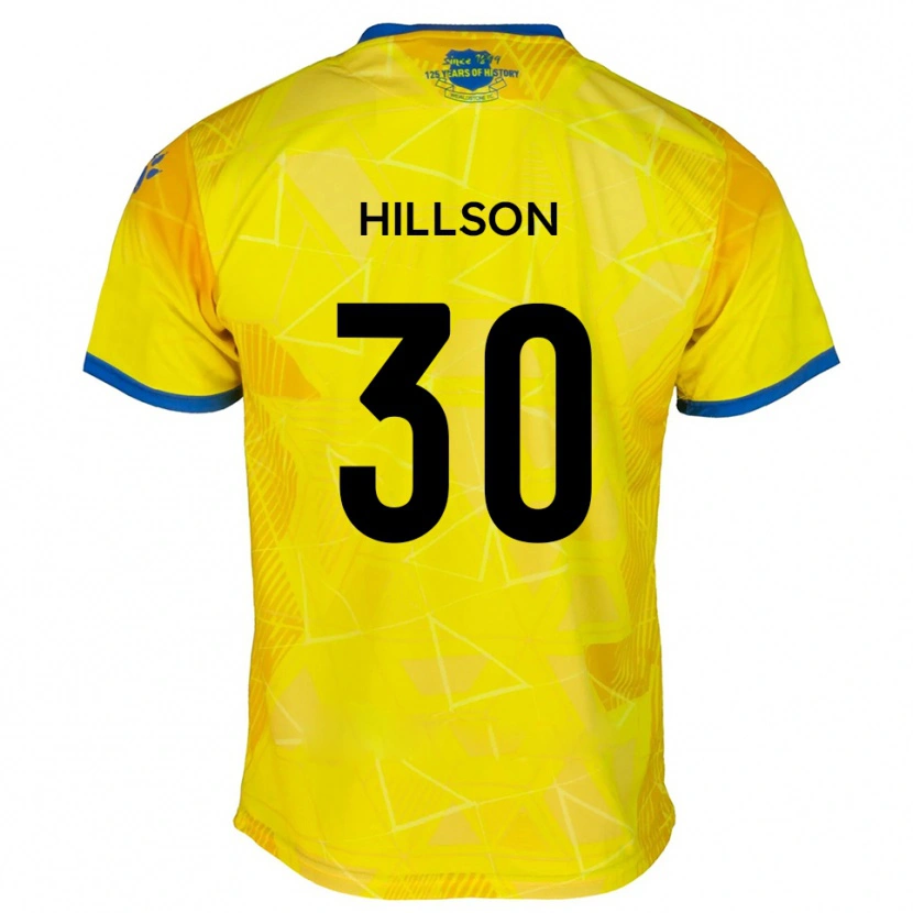Danxen Pánské James Hillson #30 Žlutá Modrá Daleko Hráčské Dresy 2025/26 Dres