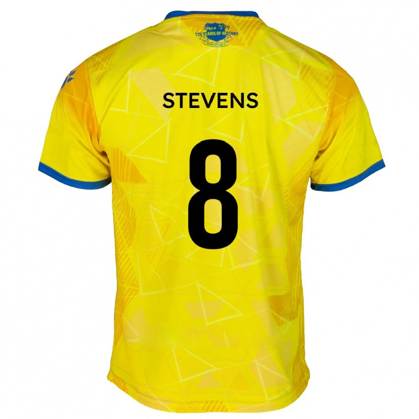 Danxen Pánské James Stevens #8 Žlutá Modrá Daleko Hráčské Dresy 2025/26 Dres