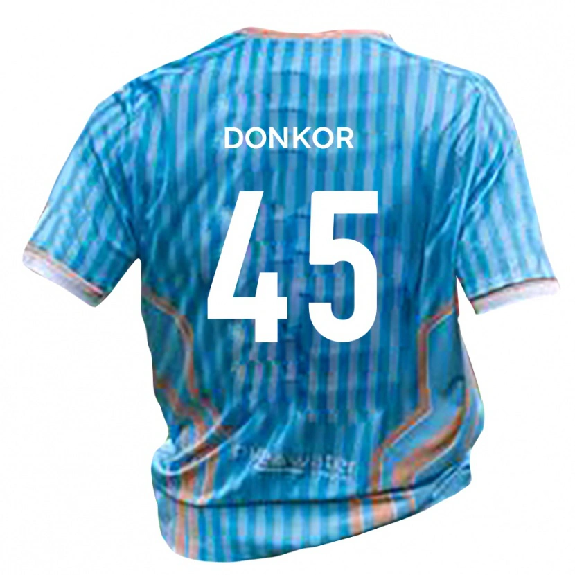 Danxen Pánské Kwaku Donkor #45 Černá Zlatá Daleko Hráčské Dresy 2025/26 Dres