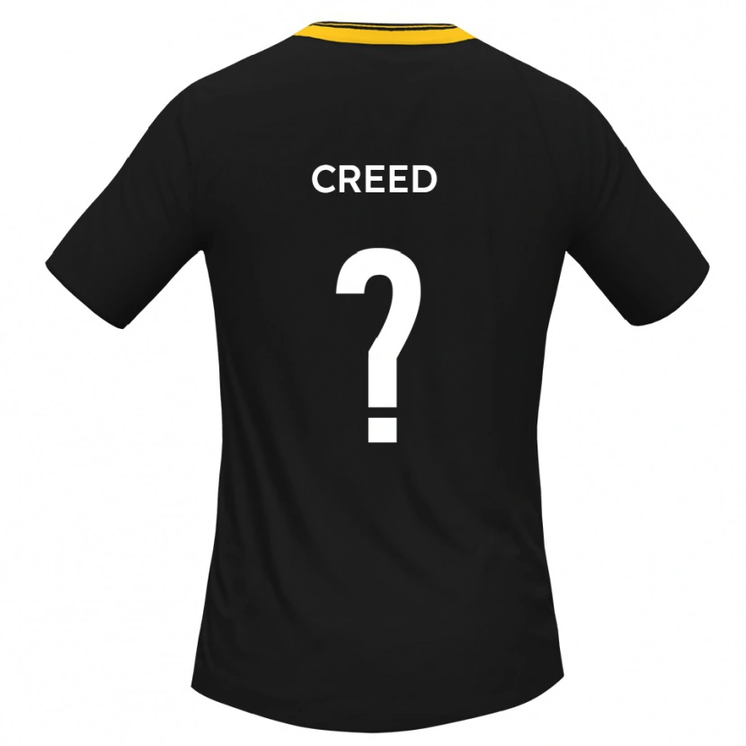 Danxen Pánské Oliver Creed #0 Černá Žlutá Daleko Hráčské Dresy 2025/26 Dres