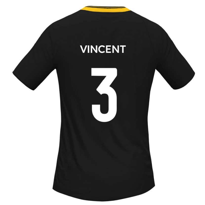 Danxen Pánské Liam Vincent #3 Černá Žlutá Daleko Hráčské Dresy 2025/26 Dres