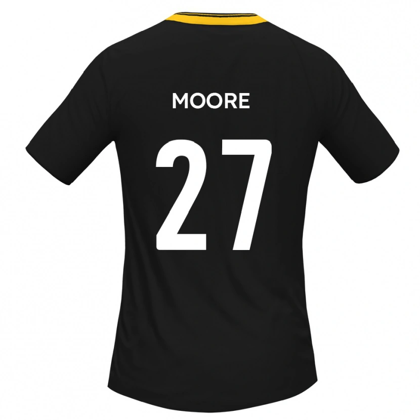 Danxen Pánské Liam Moore #27 Černá Žlutá Daleko Hráčské Dresy 2025/26 Dres
