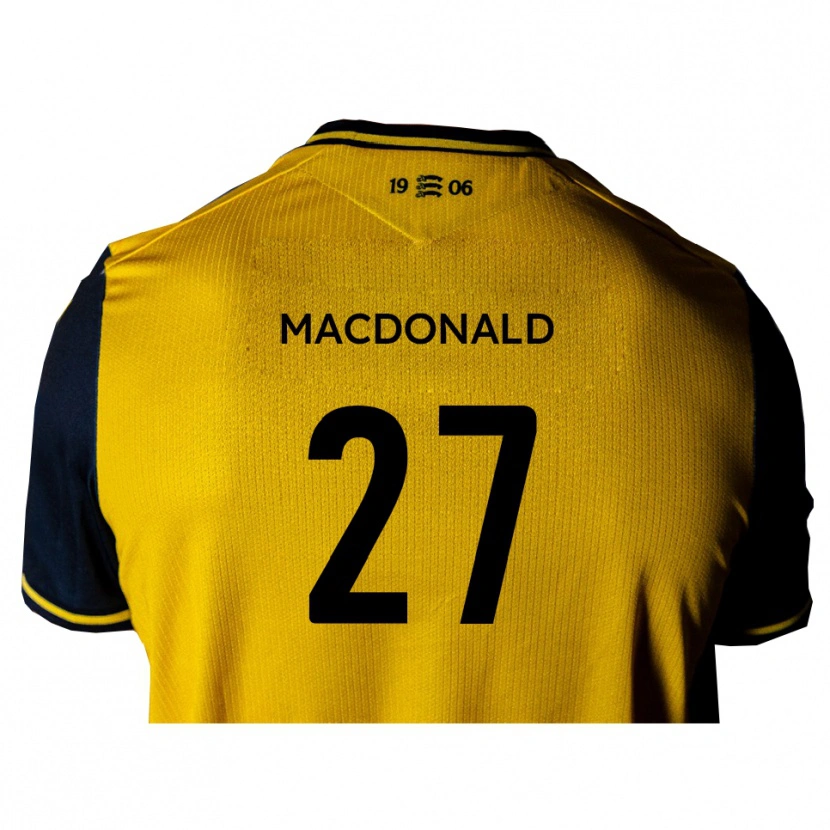 Danxen Pánské Beau Macdonald #27 Žlutá Černá Daleko Hráčské Dresy 2025/26 Dres