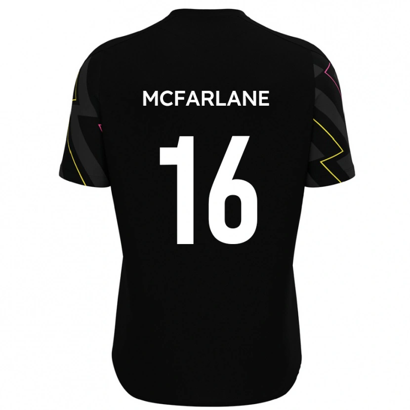 Danxen Pánské Callum Mcfarlane #16 Černá Šedá Daleko Hráčské Dresy 2025/26 Dres