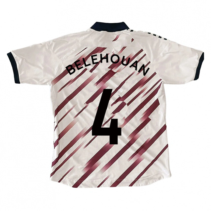 Danxen Pánské Jean Belehouan #4 Bílá Červená Daleko Hráčské Dresy 2025/26 Dres