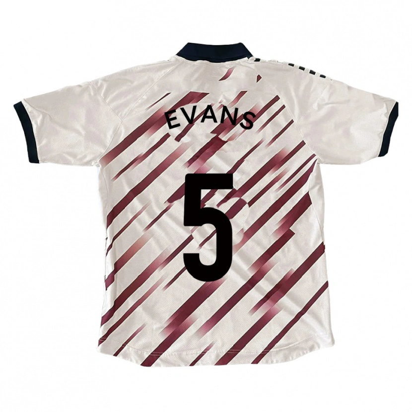 Danxen Pánské Will Evans #5 Bílá Červená Daleko Hráčské Dresy 2025/26 Dres