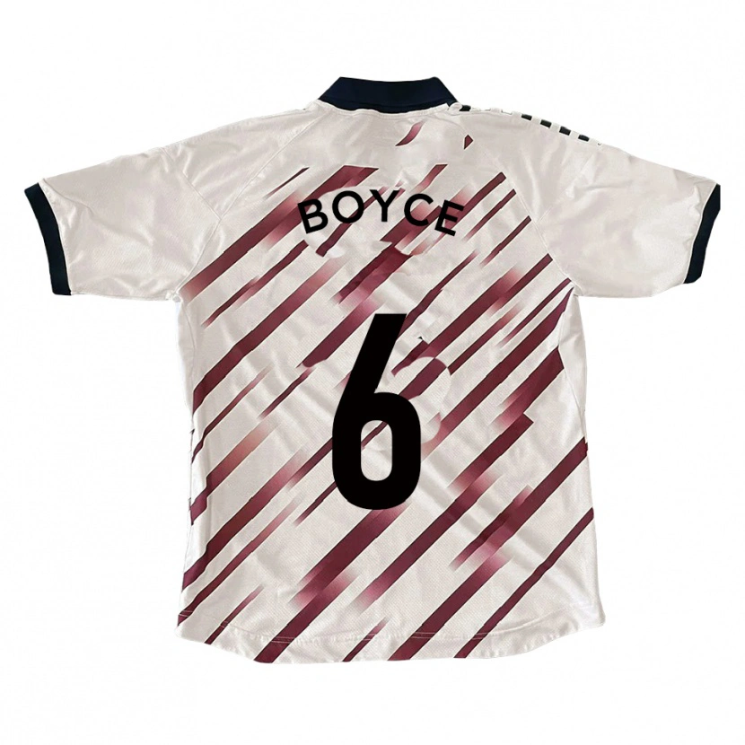 Danxen Pánské Andrew Boyce #6 Bílá Červená Daleko Hráčské Dresy 2025/26 Dres