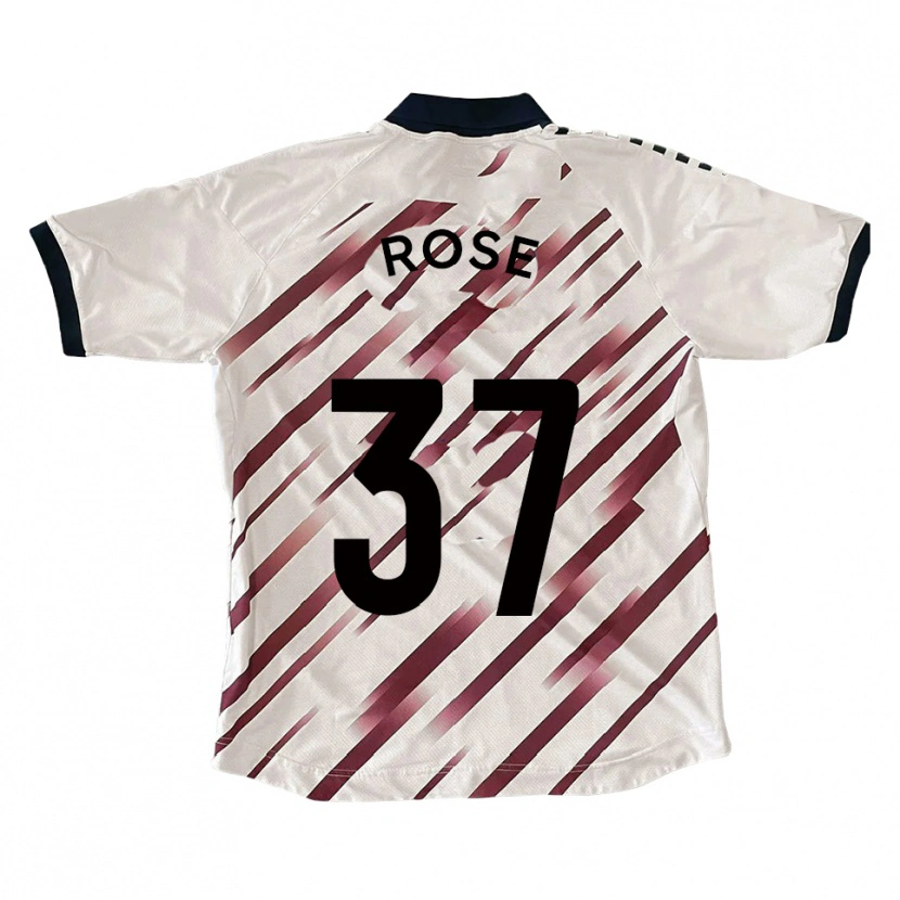 Danxen Pánské Oliver Rose #37 Bílá Červená Daleko Hráčské Dresy 2025/26 Dres