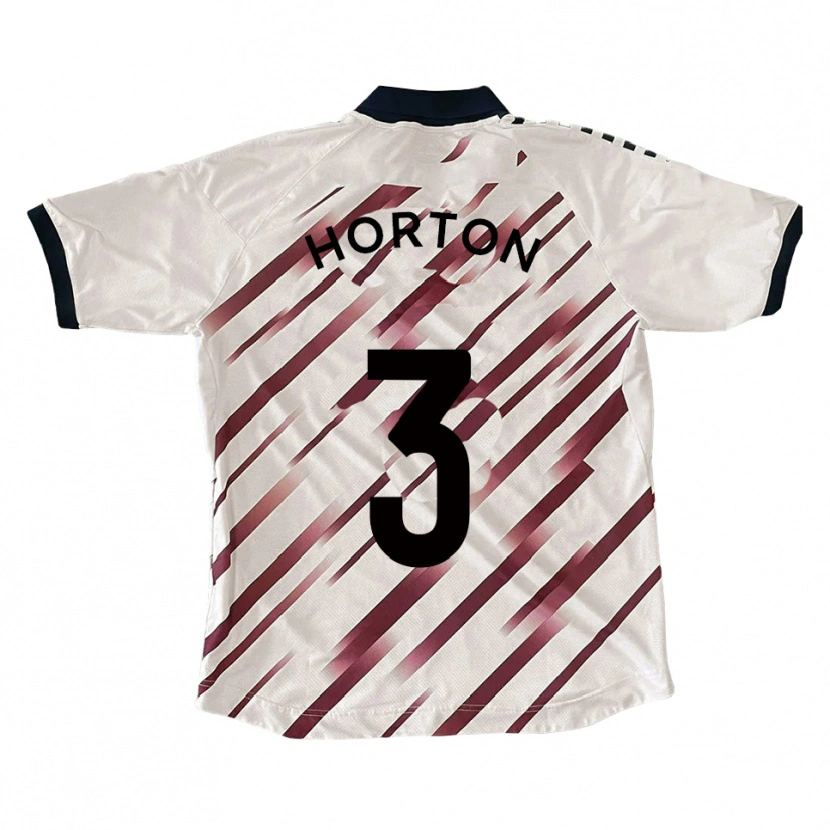 Danxen Pánské Branden Horton #3 Bílá Červená Daleko Hráčské Dresy 2025/26 Dres