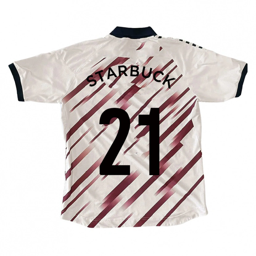 Danxen Pánské Joe Starbuck #21 Bílá Červená Daleko Hráčské Dresy 2025/26 Dres