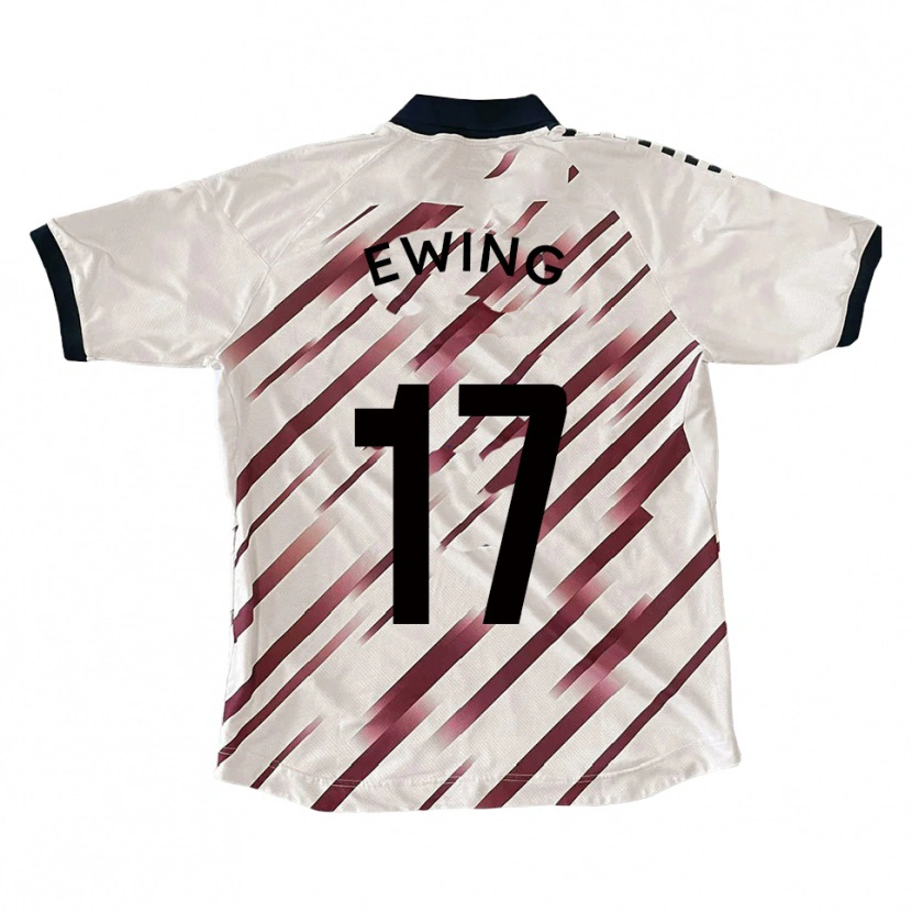 Danxen Pánské Oliver Ewing #17 Bílá Červená Daleko Hráčské Dresy 2025/26 Dres