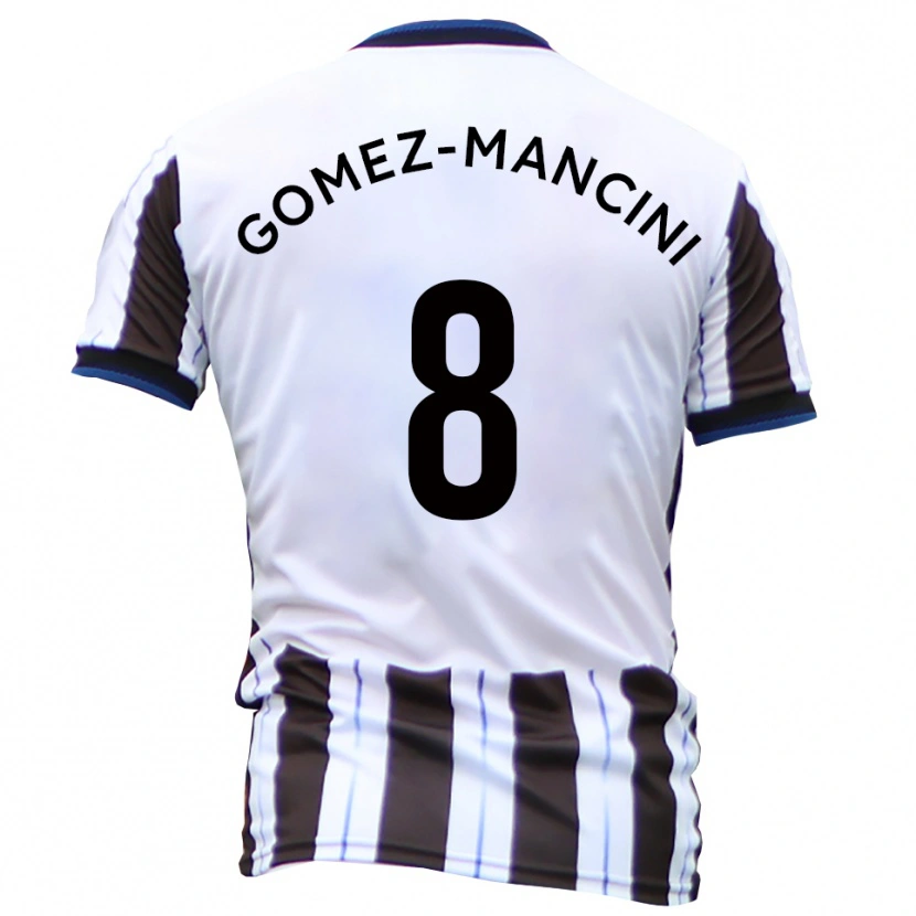 Danxen Pánské Anthony Gomez-Mancini #8 Bílá Černá Daleko Hráčské Dresy 2025/26 Dres