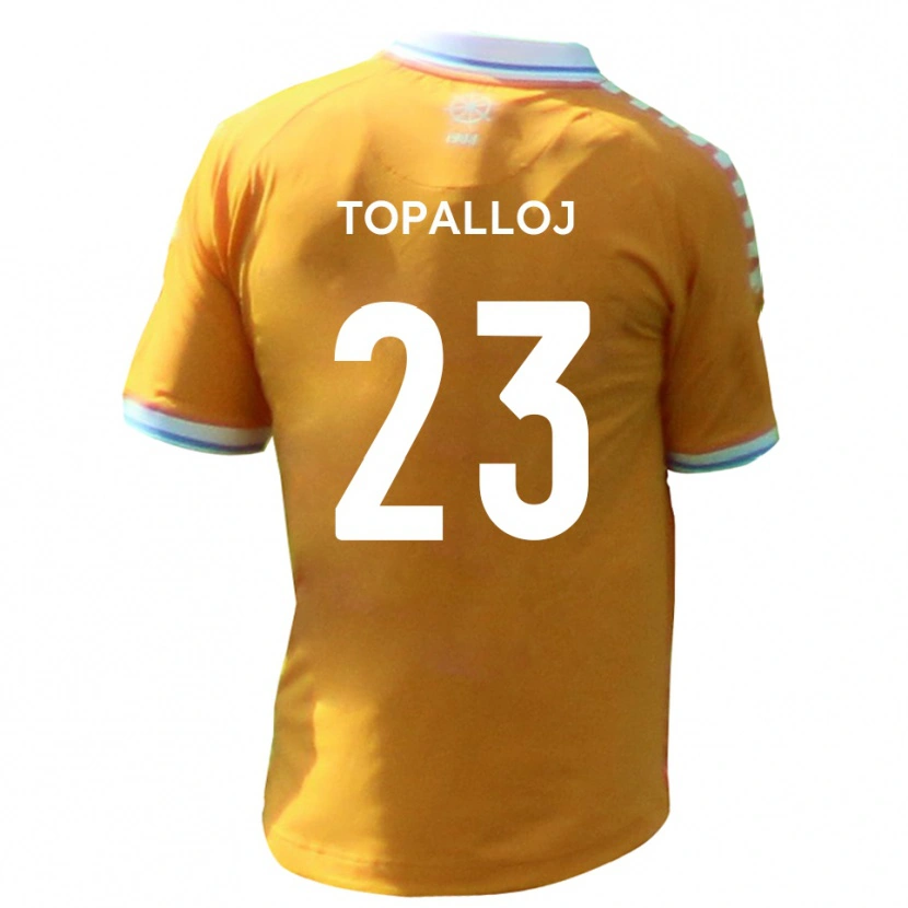 Danxen Pánské Besart Topalloj #23 Žlutá Modrá Daleko Hráčské Dresy 2025/26 Dres