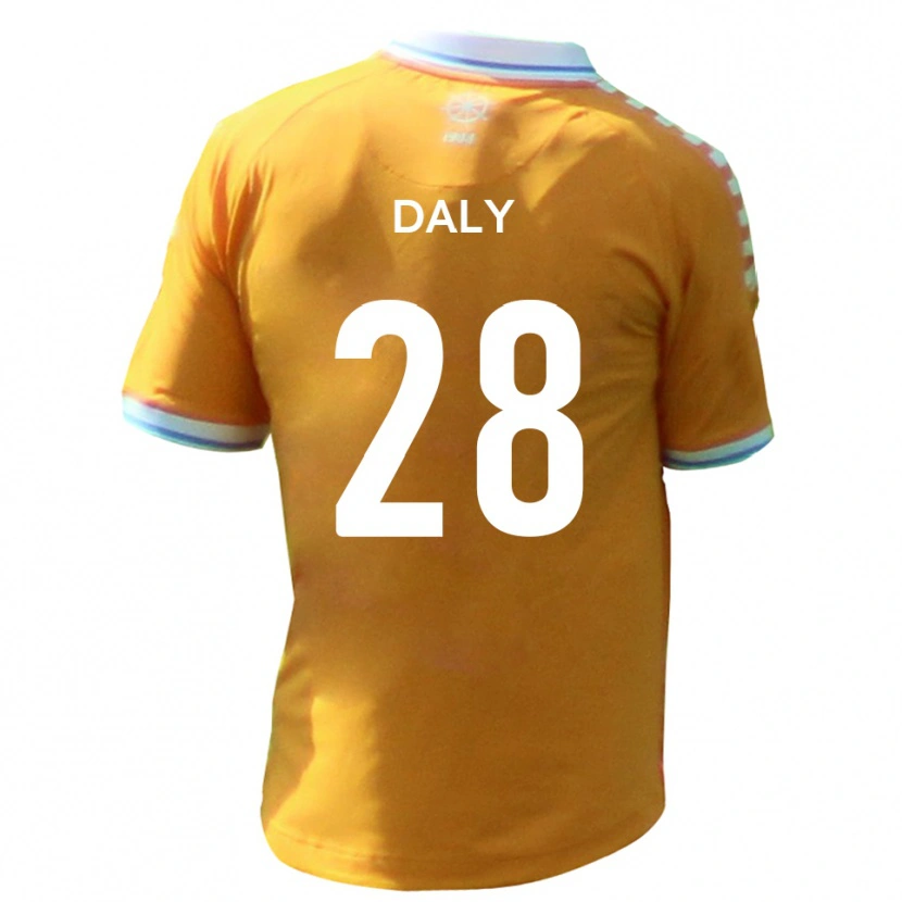 Danxen Pánské Matty Daly #28 Žlutá Modrá Daleko Hráčské Dresy 2025/26 Dres