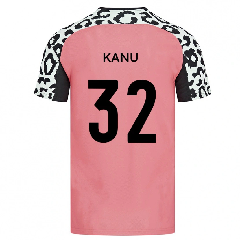 Danxen Pánské Abraham Kanu #32 Růžová Černá Daleko Hráčské Dresy 2025/26 Dres