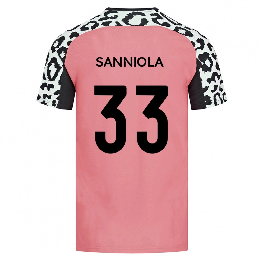 Danxen Pánské Keon Sanniola #33 Růžová Černá Daleko Hráčské Dresy 2025/26 Dres