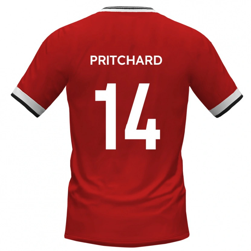 Danxen Pánské Harry Pritchard #14 Bílá Černá Daleko Hráčské Dresy 2025/26 Dres