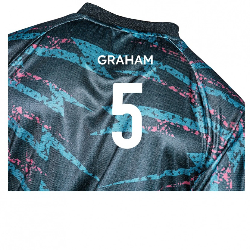 Danxen Pánské Sam Graham #5 Černá Tmavě Modrá Daleko Hráčské Dresy 2025/26 Dres