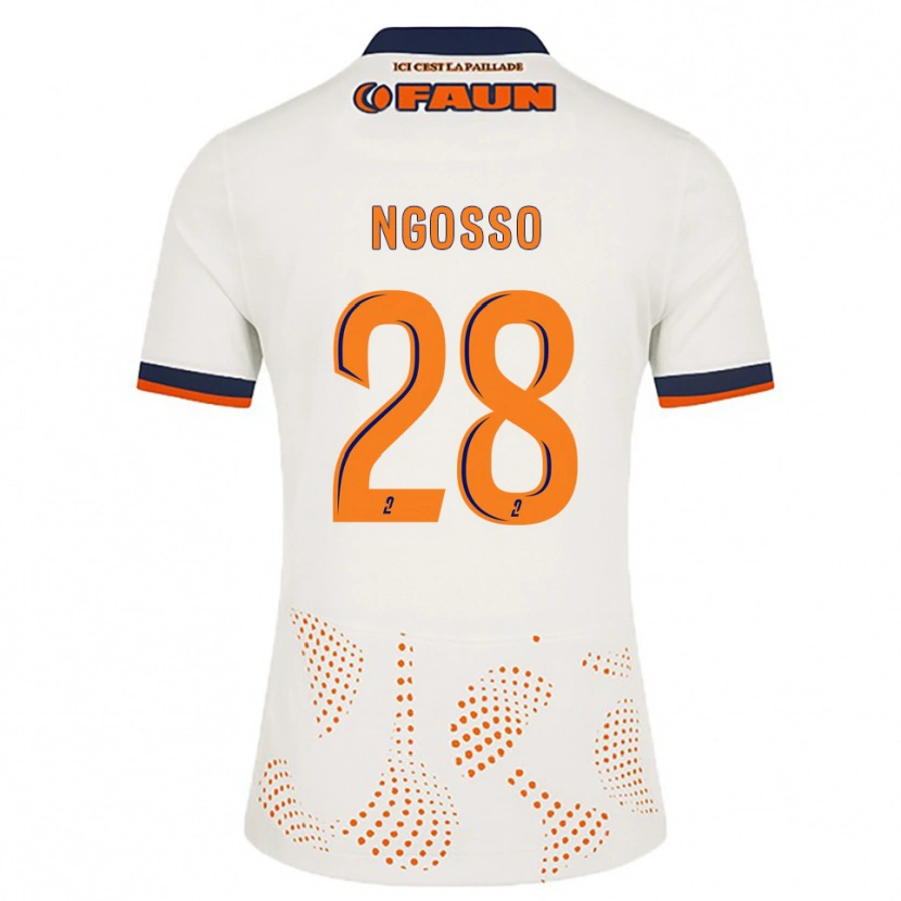 Danxen Pánské Glenn Ngosso #28 Bílá Oranžová Daleko Hráčské Dresy 2025/26 Dres