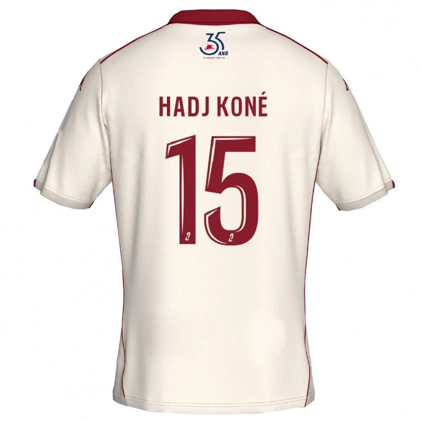 Danxen Pánské El Hadj Koné #15 Bílá Vínová Daleko Hráčské Dresy 2025/26 Dres