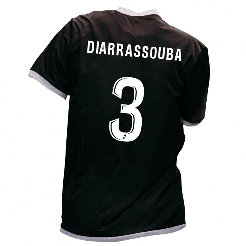 Danxen Pánské Corneille Diarrassouba #3 Černá Zlatá Daleko Hráčské Dresy 2025/26 Dres