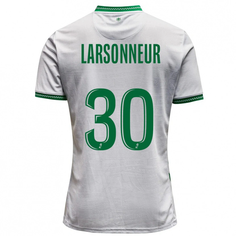 Danxen Pánské Gautier Larsonneur #30 Bílá Zelená Daleko Hráčské Dresy 2025/26 Dres