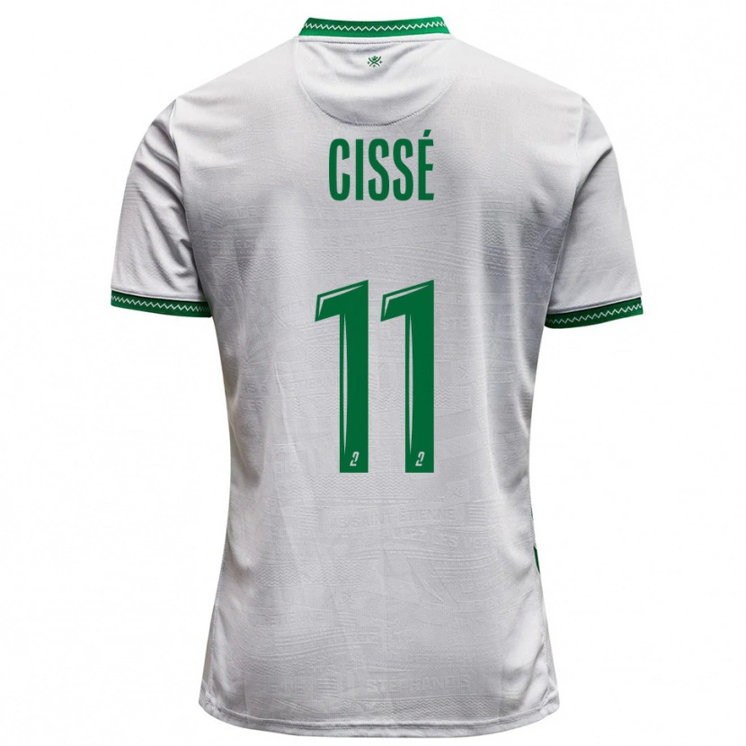 Danxen Pánské Karim Cissé #11 Bílá Zelená Daleko Hráčské Dresy 2025/26 Dres