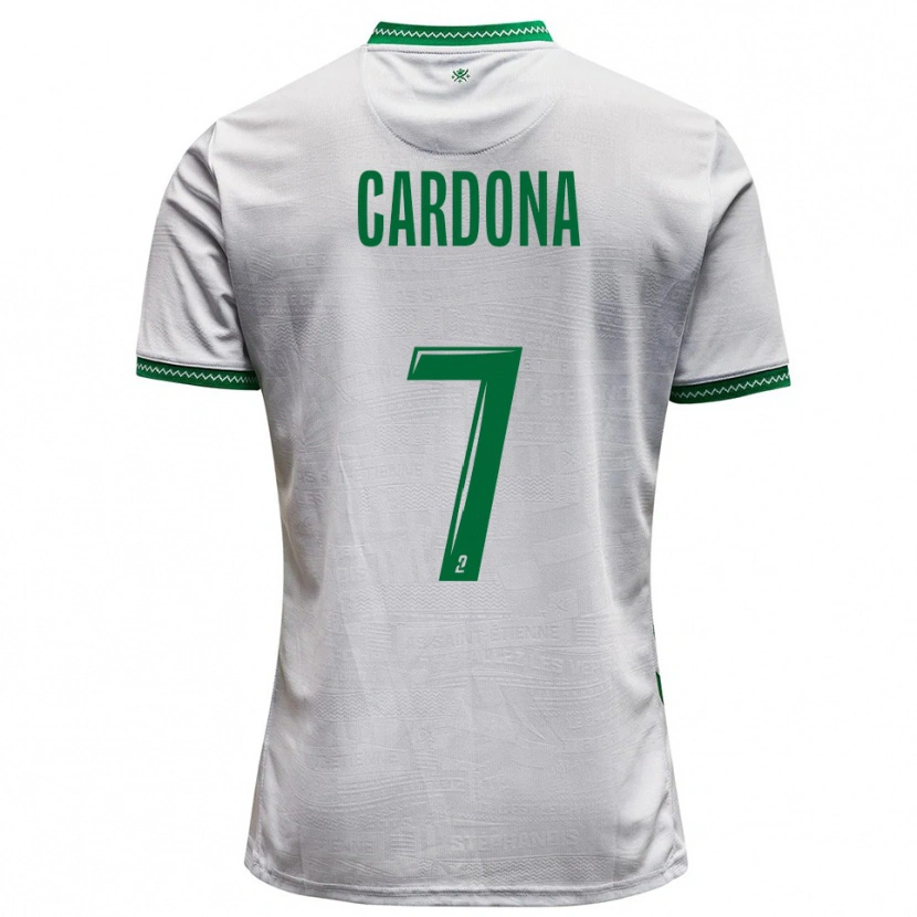 Danxen Pánské Irvin Cardona #7 Bílá Zelená Daleko Hráčské Dresy 2025/26 Dres